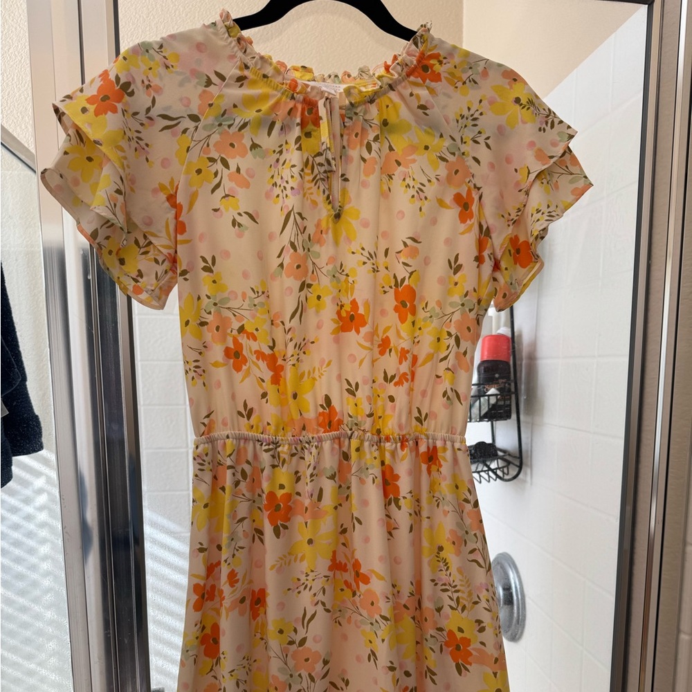 Two floral dresses from Lauren Conrad